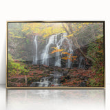 Large art print of Michigan's Upper Peninsula in muted earth tones on a framed acrylic, ideal for modern art wall decor.