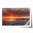 Extra large rolled print of a Minnesota landscape with soft pastel hues, ideal for art wall dining room.
