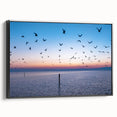 Black and white framed canvas featuring a vintage Mississippi landscape, ideal for bedroom decor.