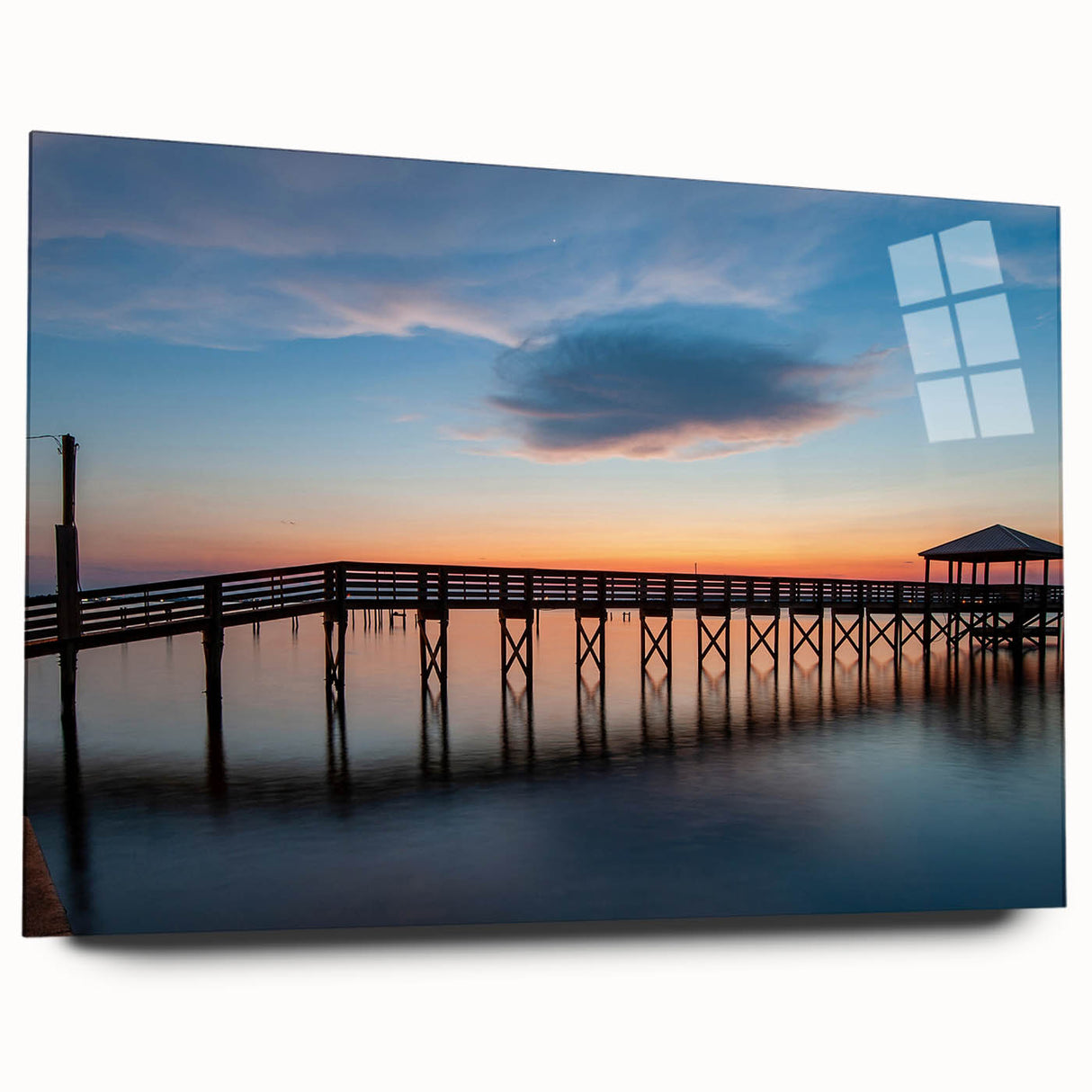 Acrylic print of a large abstract depiction of St.