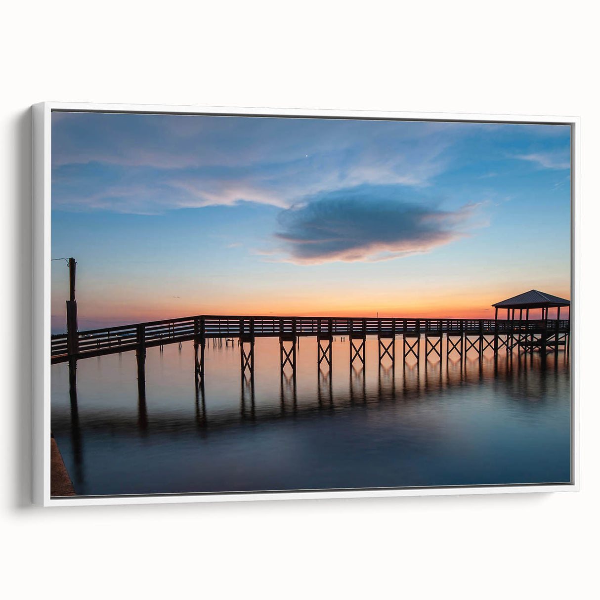 Vintage poster art of St. Louis skyline in vibrant colors on a framed canvas, ideal for living room decor.