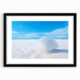 Abstract art print of White Sands in New Mexico, featuring vibrant colorful textures on a large framed canvas.