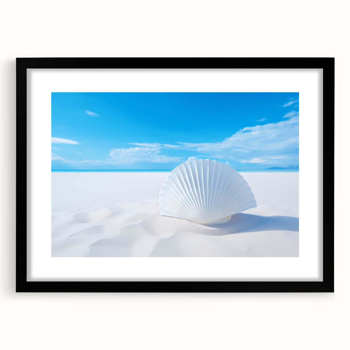 Abstract art print of White Sands in New Mexico, featuring vibrant colorful textures on a large framed canvas.