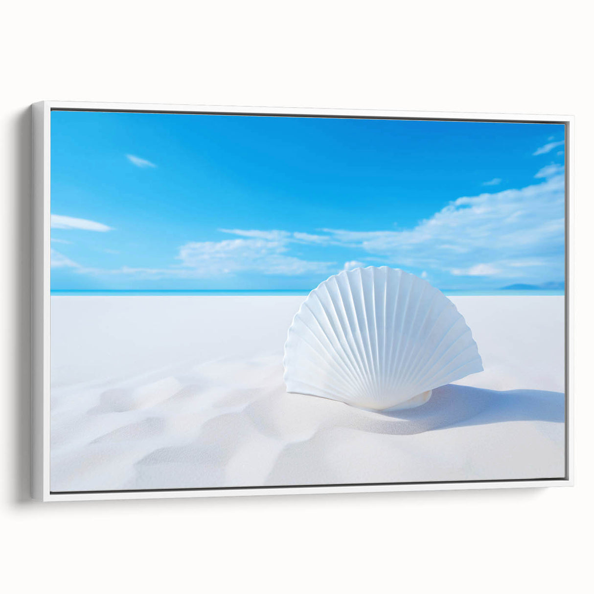 Vintage poster art of White Sands, New Mexico, featuring muted earth tones on a framed canvas, ideal for living room decor.