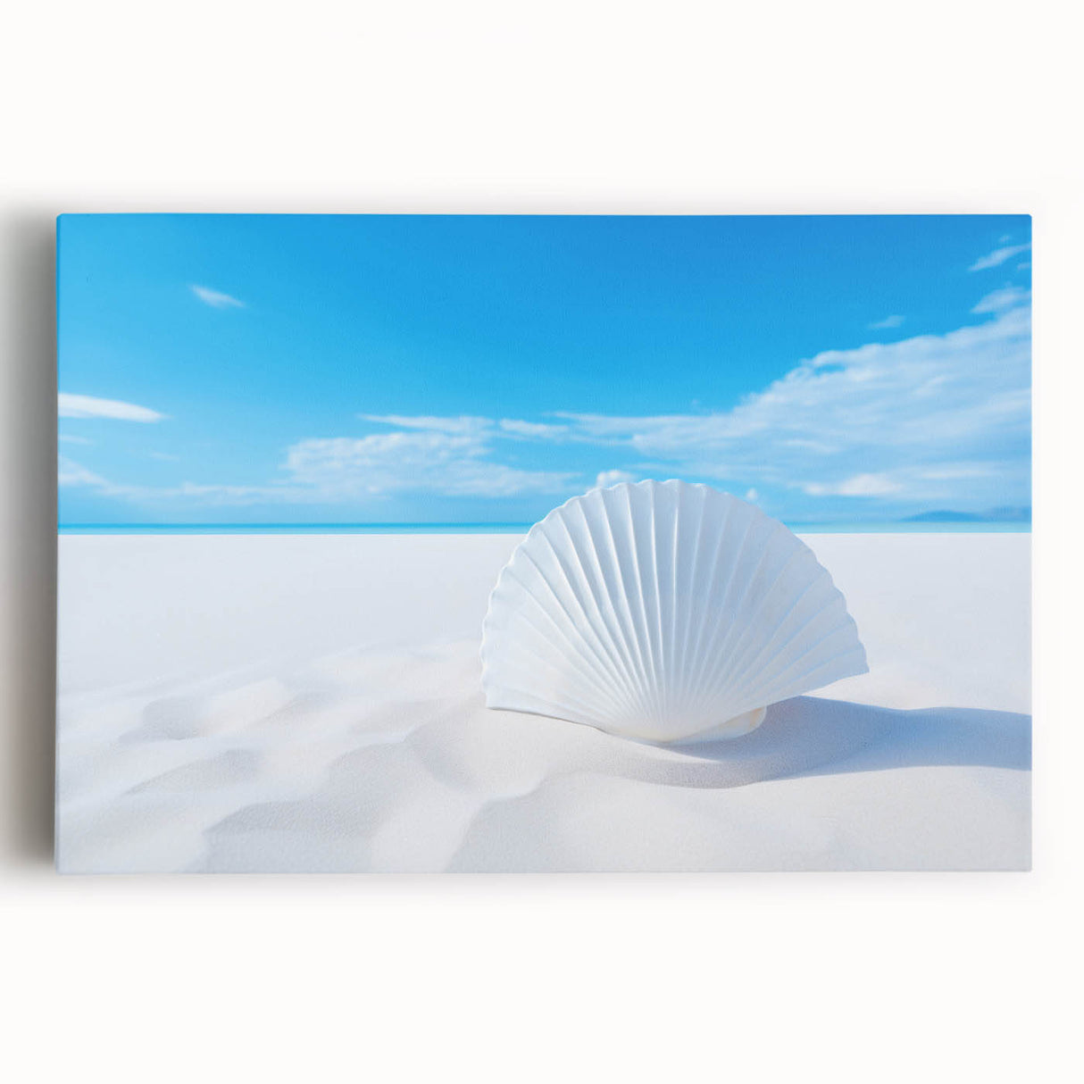 Black and white photograph of White Sands, New Mexico on stretched canvas, ideal for kitchen wall art.