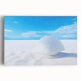 Black and white photograph of White Sands, New Mexico on stretched canvas, ideal for kitchen wall art.