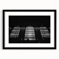 Abstract art print of NYC's Grand Central in vibrant colors on a large framed canvas, ideal for living room decor.