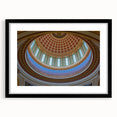 Extra large abstract art print of colorful, textured Oklahoma scenery on a framed canvas, ideal for living room decor.