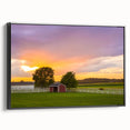 Black and white framed canvas featuring a vintage poster art style landscape of Pennsylvania, ideal for bedroom wall decor.