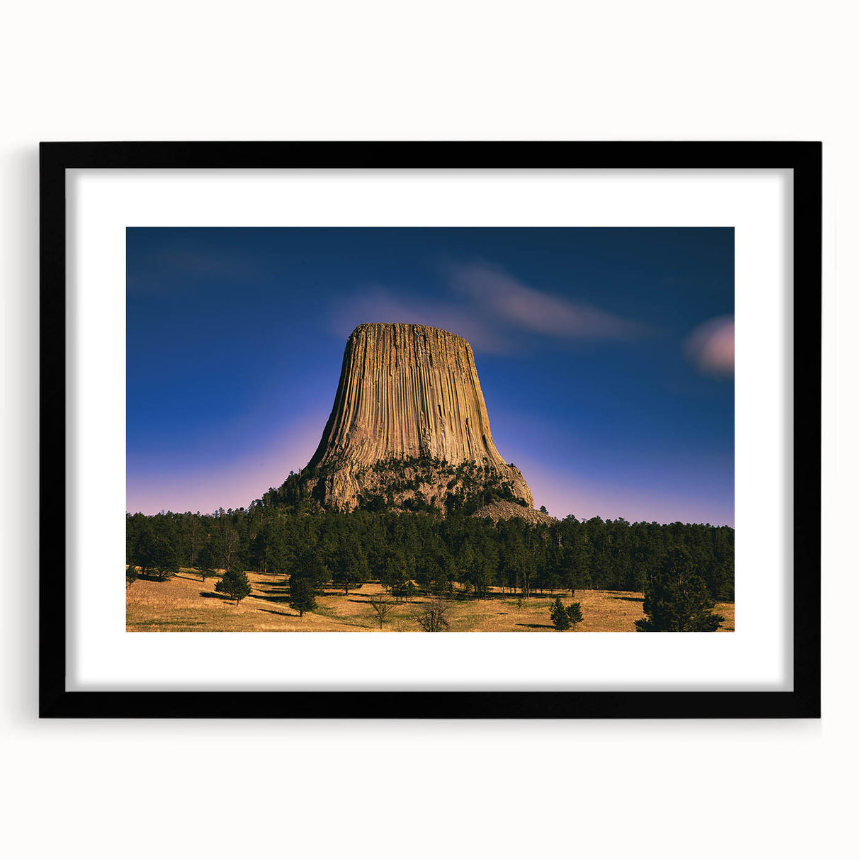 Extra large framed abstract art print of South Dakota Badlands in vibrant, textured colors, ideal for living room decor.