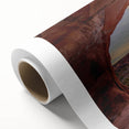 Art Deco style arches in Utah on rolled canvas, with muted earth tones, ideal for nursery wall art.