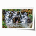Rolled print of Virginia scenery with soft floral accents in muted colors, ideal for dining room wall art.