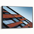 Black and white framed canvas of Seattle landscape, ideal for bedroom wall art.