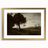 Romanticism Art - A Torrent at Romagnes by Jean-Baptiste-Camille Corot