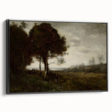 Romanticism Art - A Torrent at Romagnes by Jean-Baptiste-Camille Corot