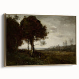 Romanticism Art - A Torrent at Romagnes by Jean-Baptiste-Camille Corot