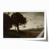 Romanticism Art - A Torrent at Romagnes by Jean-Baptiste-Camille Corot