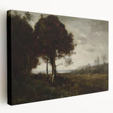 Romanticism Art - A Torrent at Romagnes by Jean-Baptiste-Camille Corot