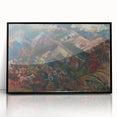 Expressionist Art - Dynamic Horse Herders in Vibrant Landscape