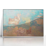 Chariot of Apollo Modern Wall Art - Ethereal Contemporary Decor Accent