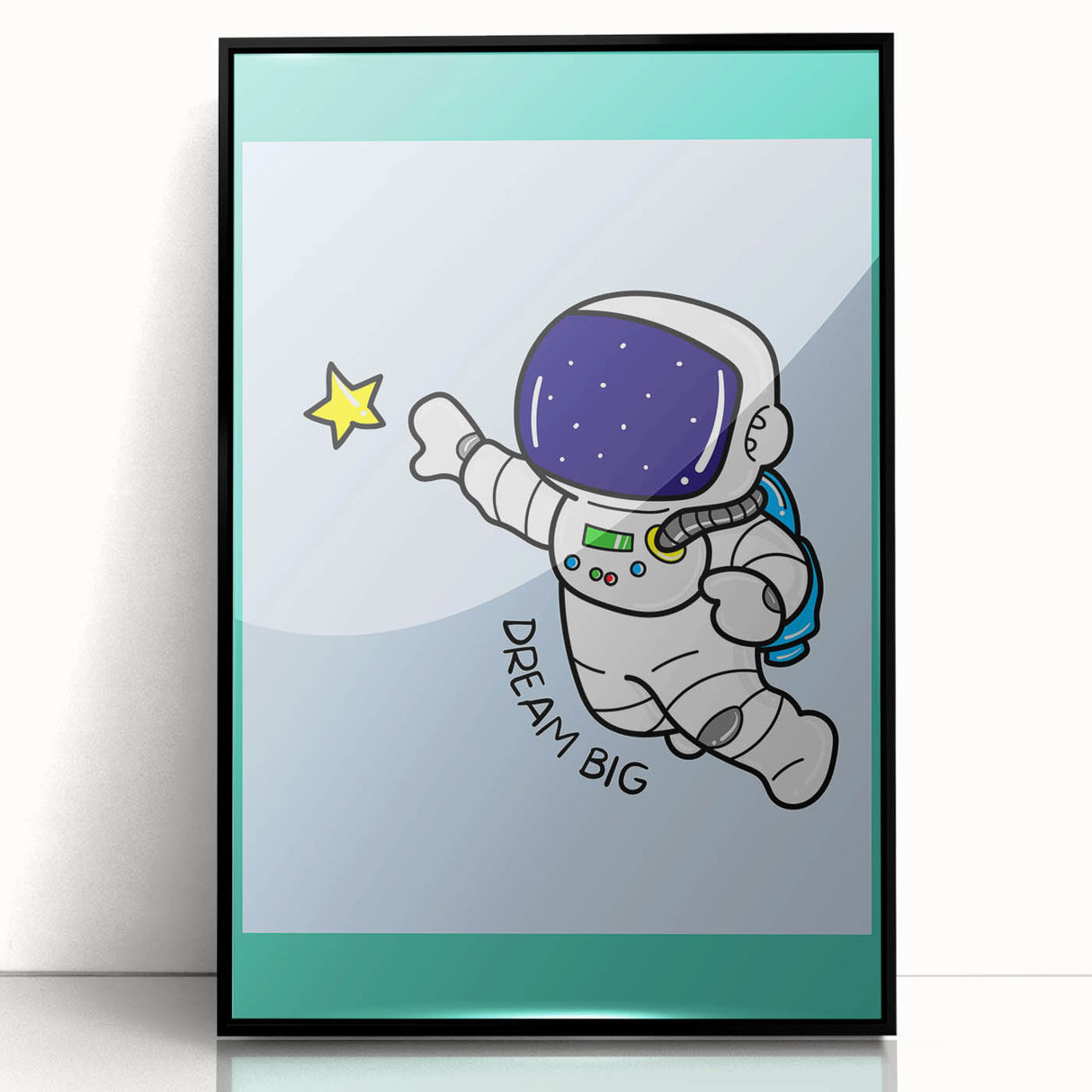 STEM Learning Wall Art - Dream Big Space Astronaut Print