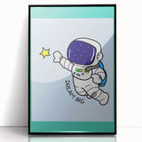 STEM Learning Wall Art - Dream Big Space Astronaut Print