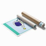 STEM Learning Wall Art - Dream Big Space Astronaut Print