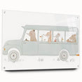 Whimsical Animal Car Ride Nursery Wall Art - Kids Room Prints