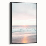 Black and white landscape art painting on framed canvas, featuring a vintage poster style, ideal for bedroom decor.