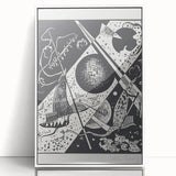 Wassily Kandinsky’s Kleine Welten VI - Abstract Monochrome Wall Art