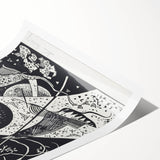 Wassily Kandinsky’s Kleine Welten VI - Abstract Monochrome Wall Art