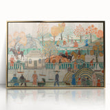 Modern Wall Art: Charming Central Park Scene with Vibrant City Life