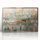 Modern Wall Art: Charming Central Park Scene with Vibrant City Life