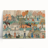 Modern Wall Art: Charming Central Park Scene with Vibrant City Life