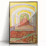 Van Gogh’s Corridor in the Asylum - Vibrant Modern Wall Art Print