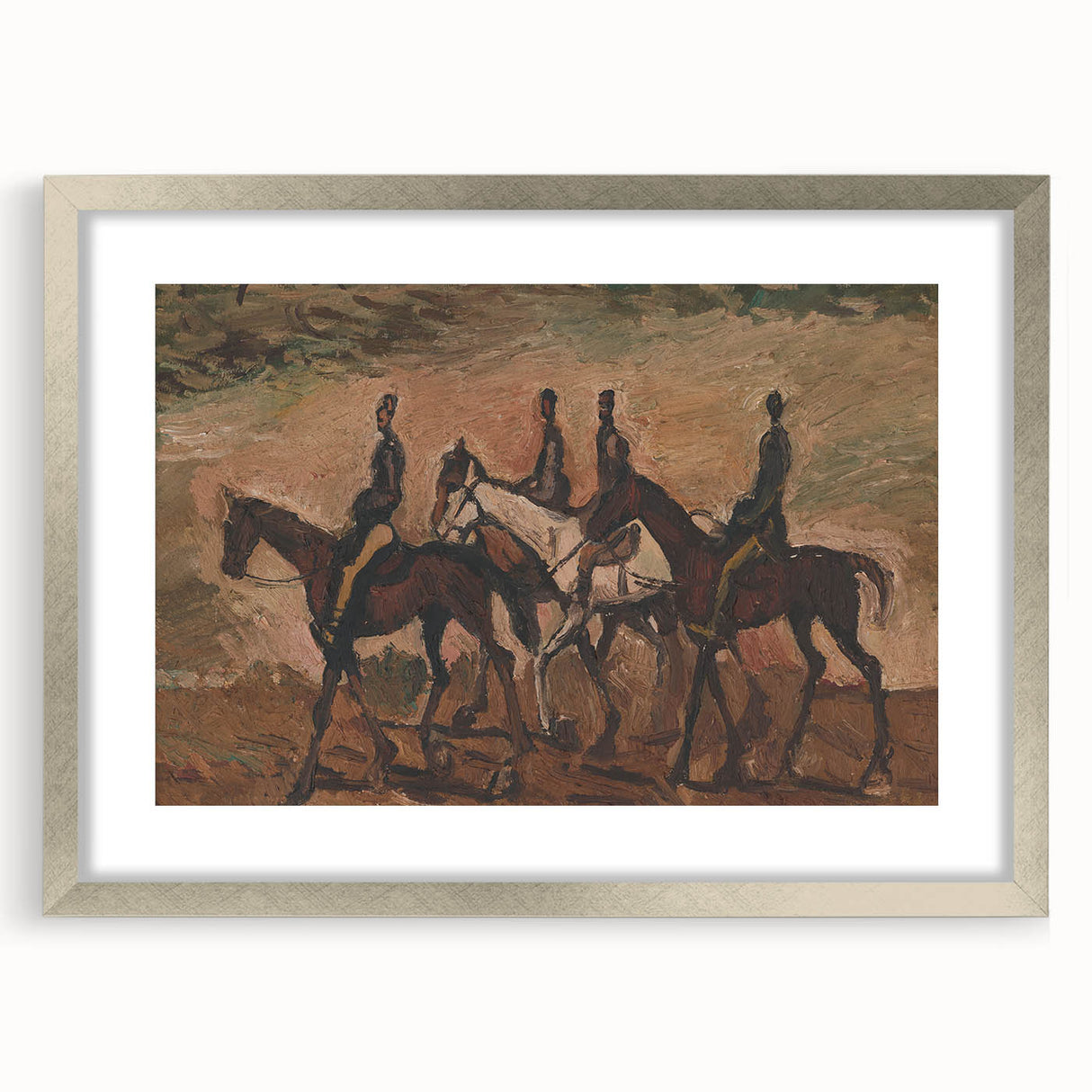 Expressionism Wall Art - Horse Patrol by Cyprián Majerník