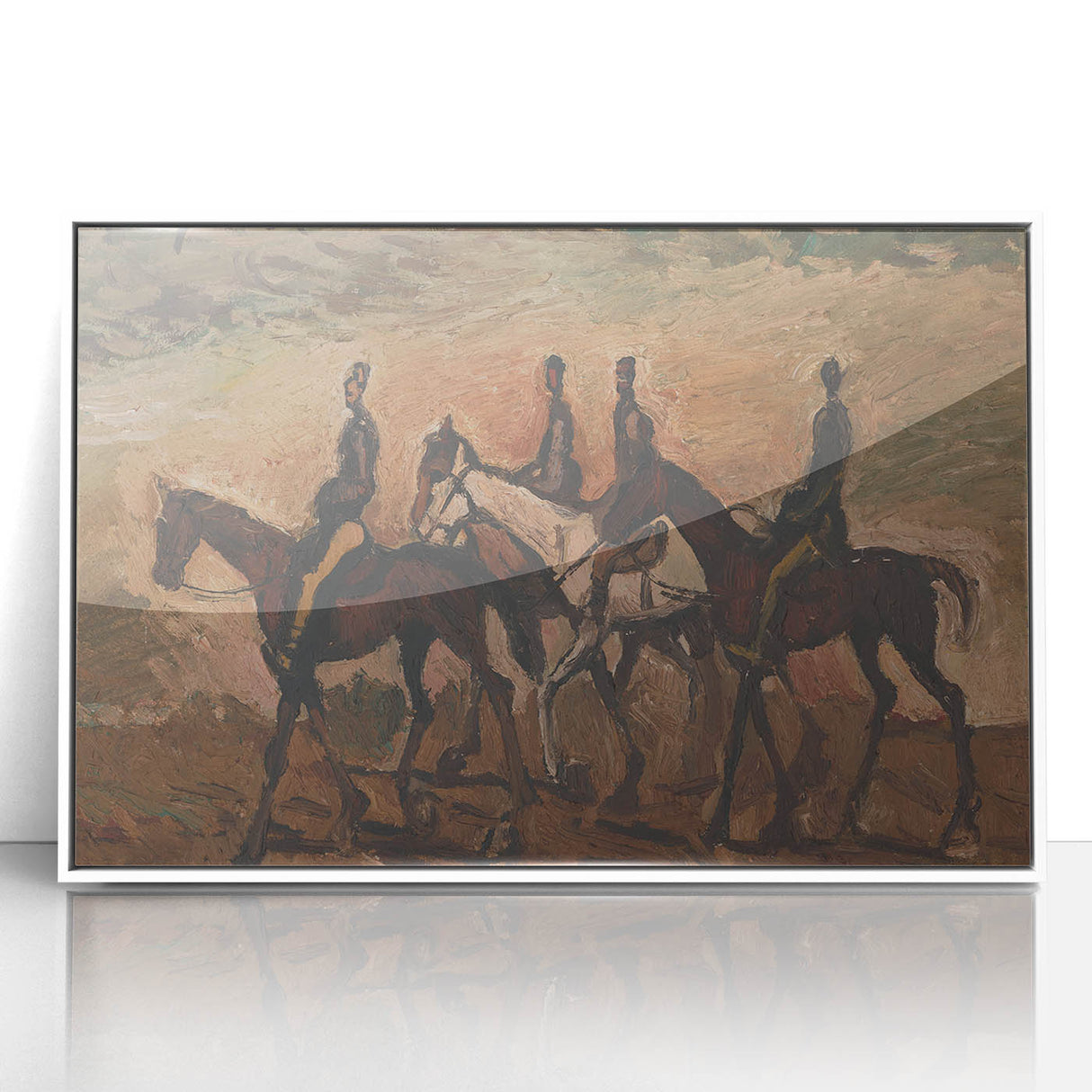 Expressionism Wall Art - Horse Patrol by Cyprián Majerník