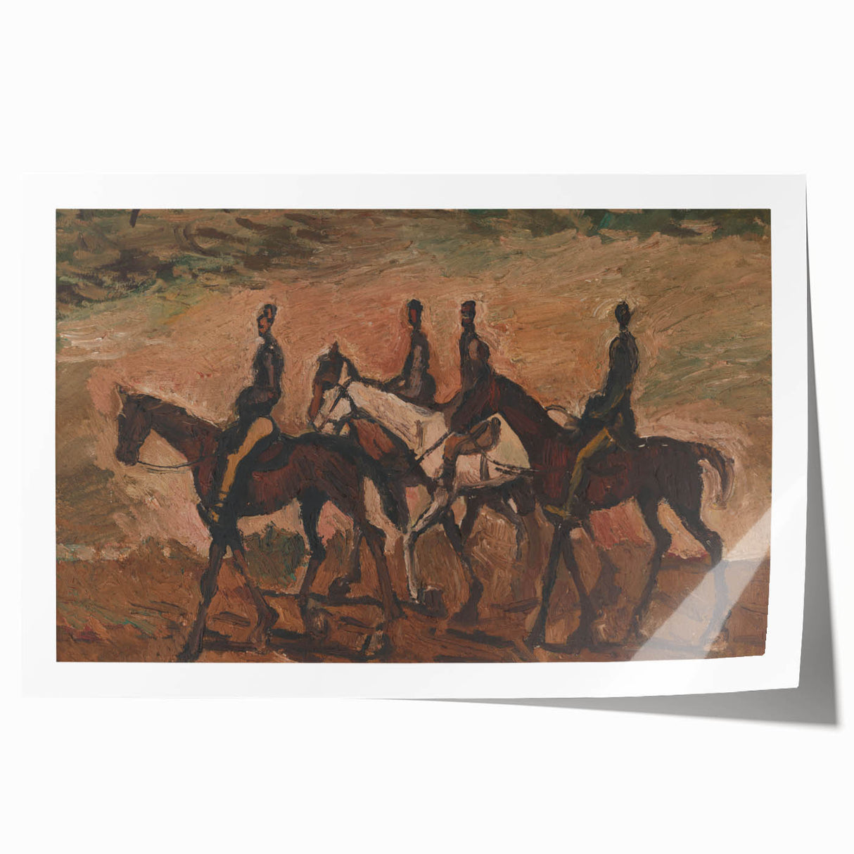Expressionism Wall Art - Horse Patrol by Cyprián Majerník