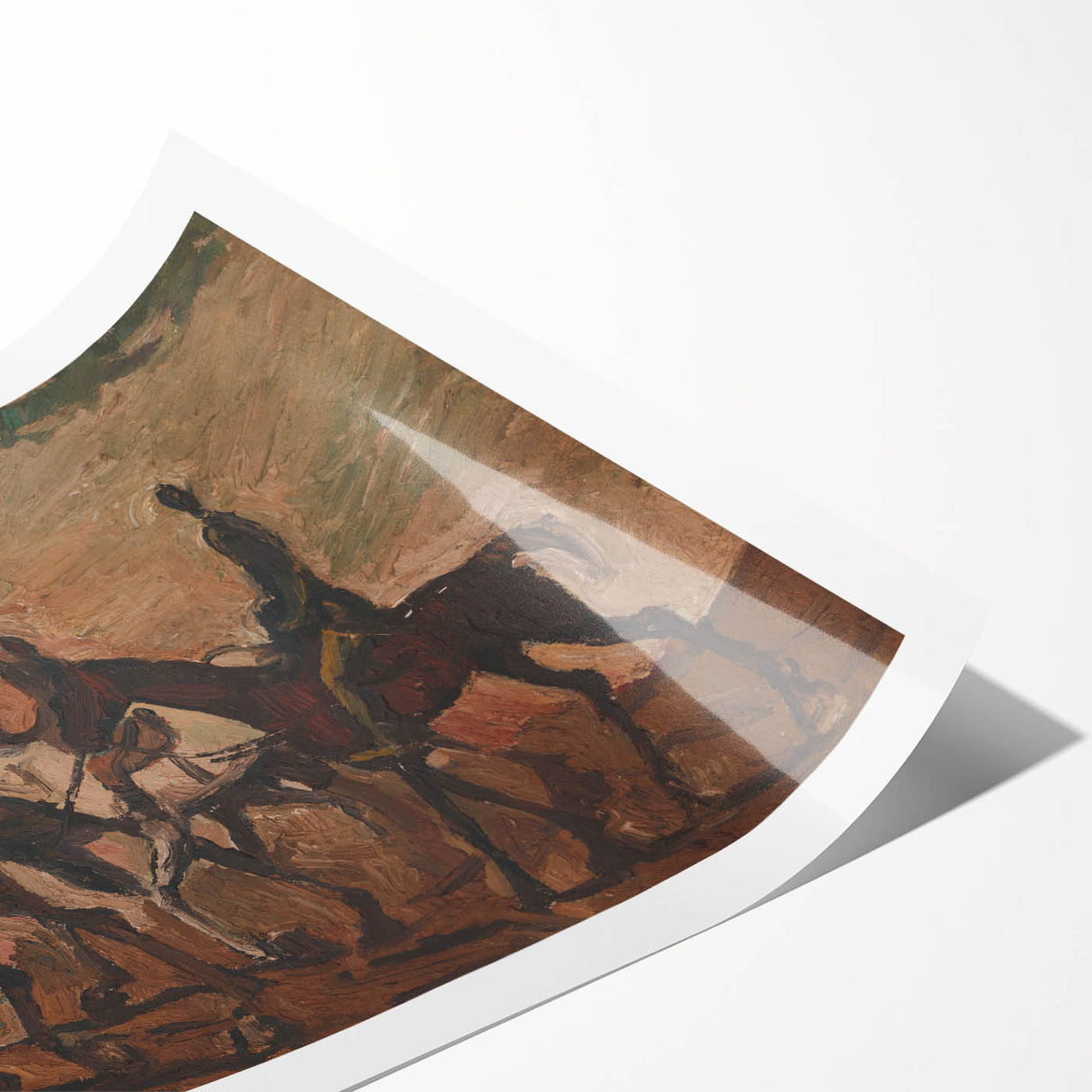 Expressionism Wall Art - Horse Patrol by Cyprián Majerník