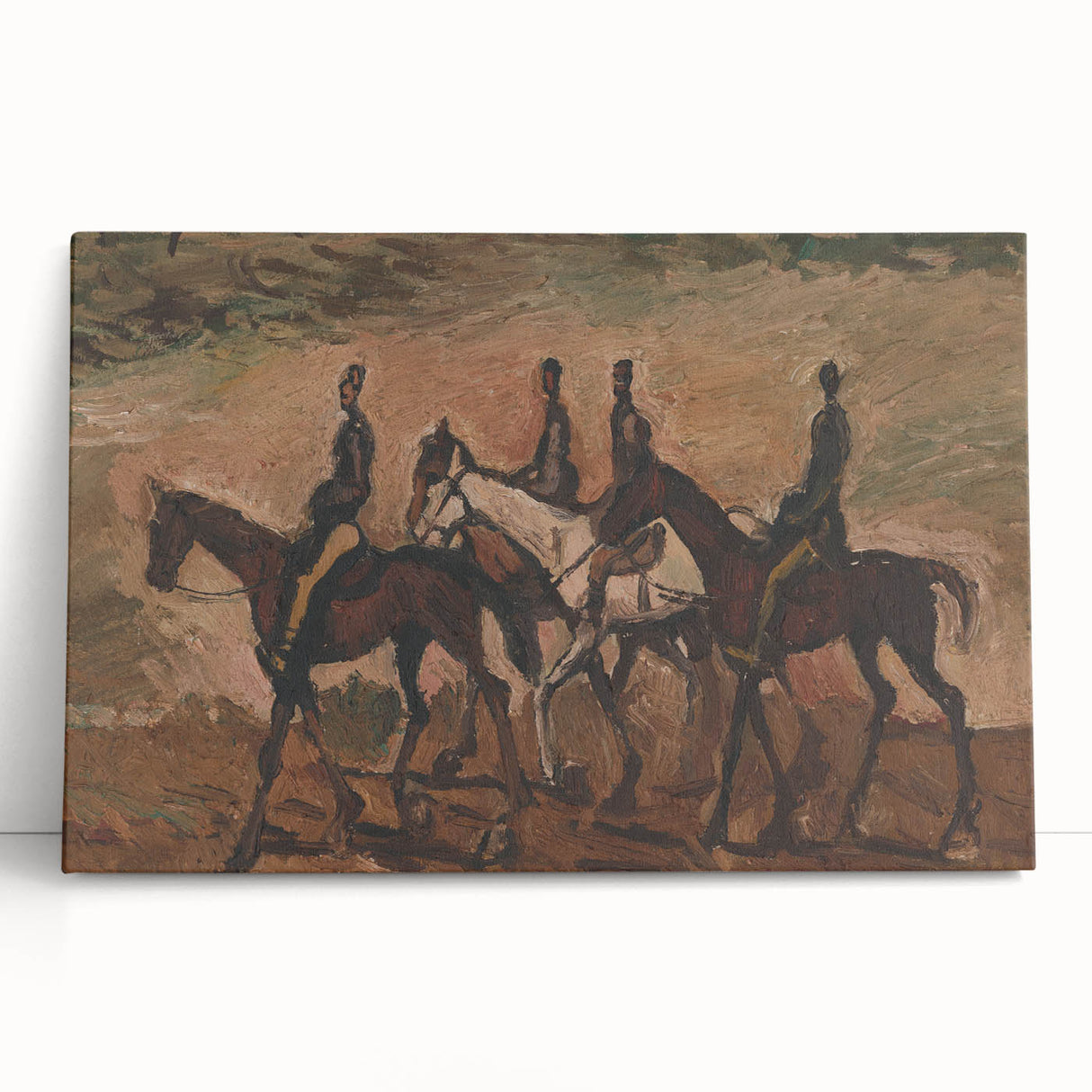 Expressionism Wall Art - Horse Patrol by Cyprián Majerník
