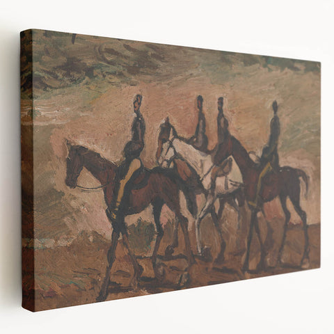 Expressionism Wall Art - Horse Patrol by Cyprián Majerník