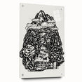 Modern Wall Art - Black & White Mountain Landscape - Contemporary Print