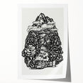 Modern Wall Art - Black & White Mountain Landscape - Contemporary Print