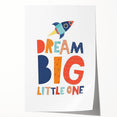 Boys Bedroom Art - Dream Big Rocket Nursery Wall Art Prints