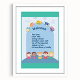Classroom Educational Posters - Welcome to School Print