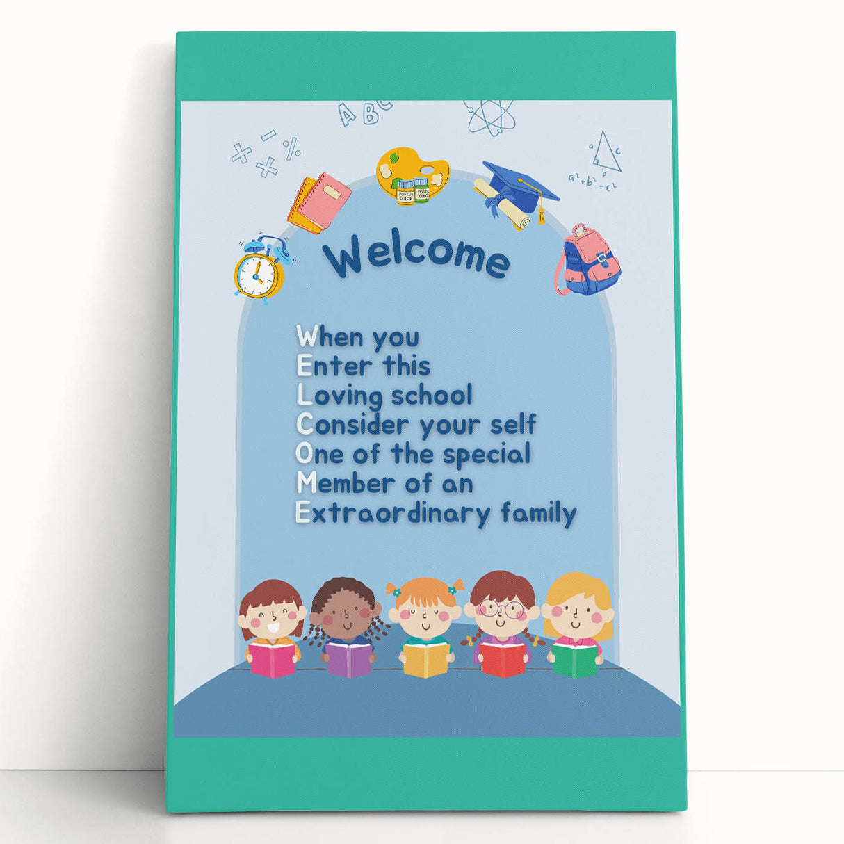 Classroom Educational Posters - Welcome to School Print