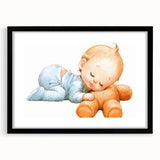 Sleeping Baby Nursery Wall Art - Kids Room Prints & Baby Decor