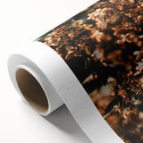 Art deco poster depicting an autumnal scene in muted orange and brown tones on rolled canvas, ideal for nursery wall art.