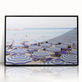 Large abstract wall art featuring swirling blue and white patterns on a black acrylic frame, ideal for modern art wall decor.