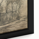 Modern Farm Landscape - Contemporary Minimalist Wall Art